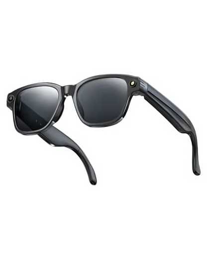 Lunettes connectées 4K IA | Caméra HD mains libres, Contrôle Vocal &amp; Appels Bluetooth 