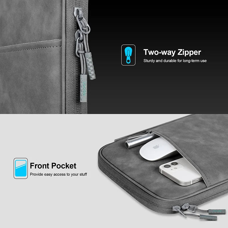 Housse de Rangement Stylée &amp; Multi-Compartiments – Tablettes 10-13''